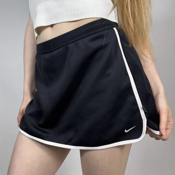 Nike Pants - Nike Black Athletic Skort White Contrast Trim Activewear Tennis Golf
